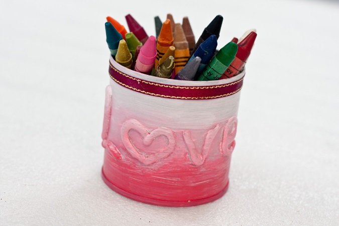 How To Make A Love Crayon Can For A Crafty Corner