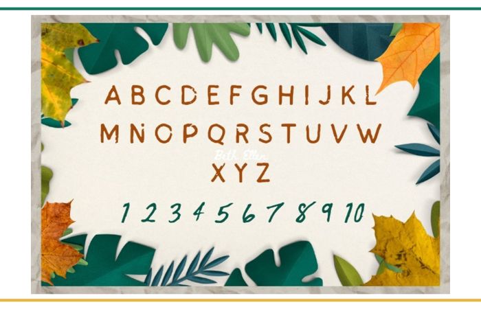 How To Make A Nature Alphabet Placemat
