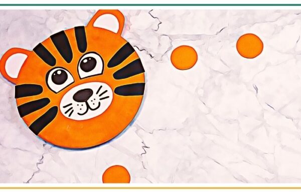paper plate tiger